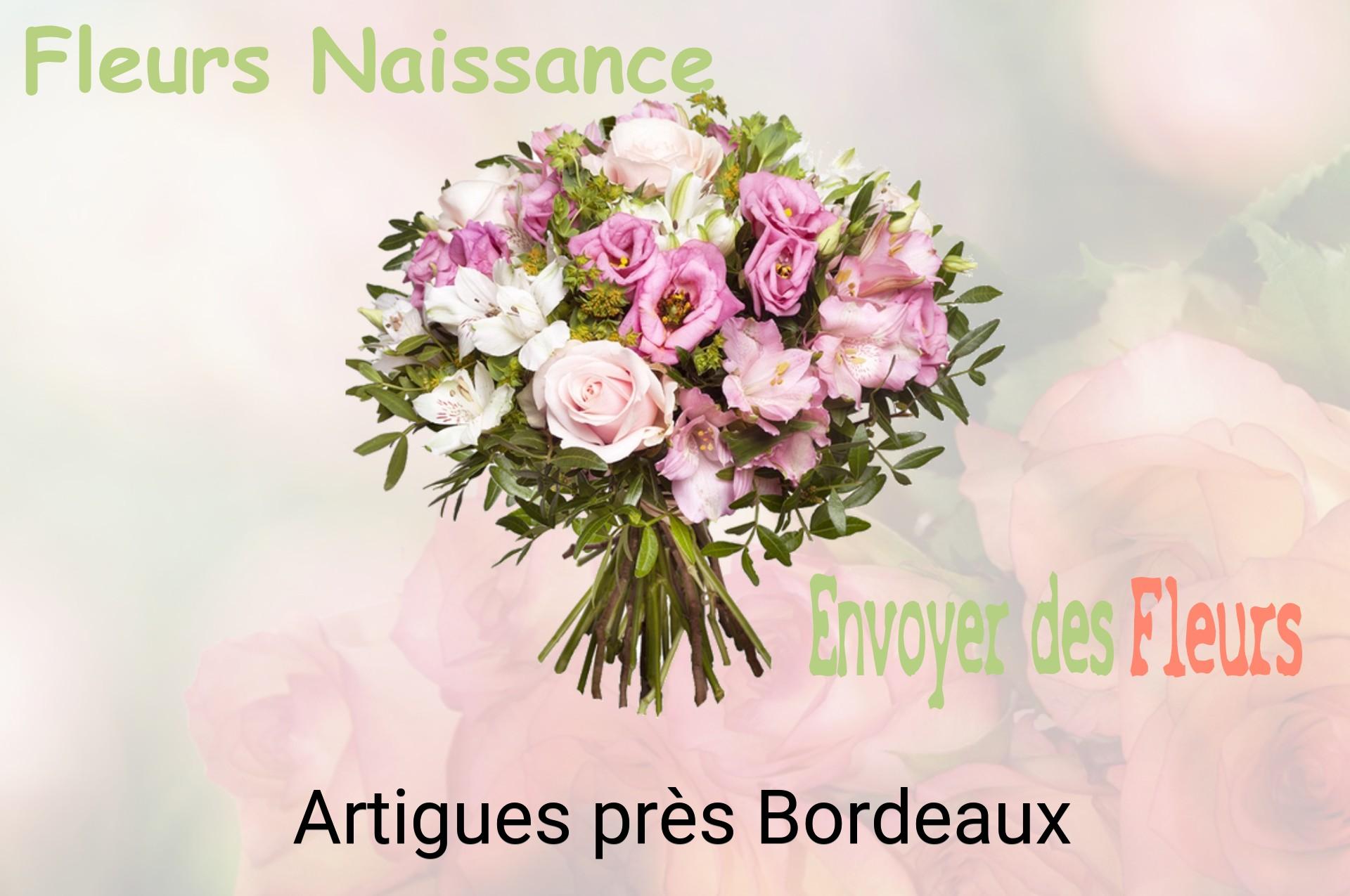 Bouquet de fleurs de naissance livré à Artigues-près-Bordeaux