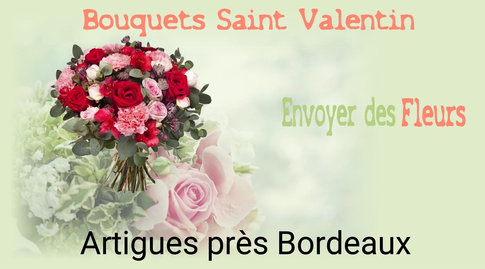 Roses de Saint-Valentin livrées à Artigues-près-Bordeaux